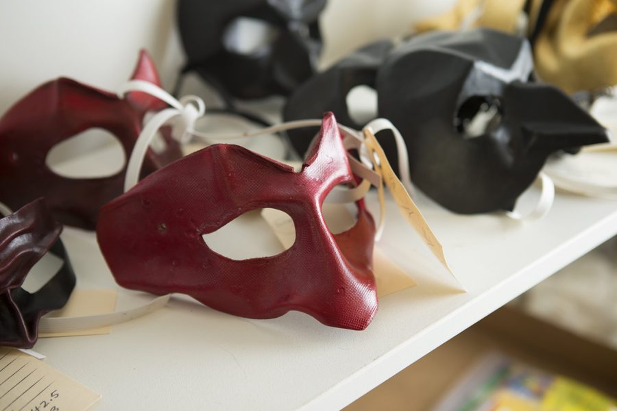 Red Viennese mask