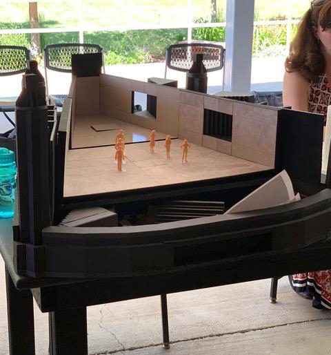 The diorama for Così fan tutte